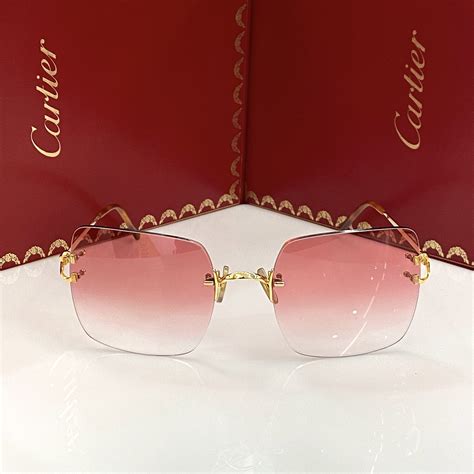 rimless cartier glasses women.